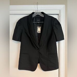 The Limited Black Blazer w/Short Sleeves